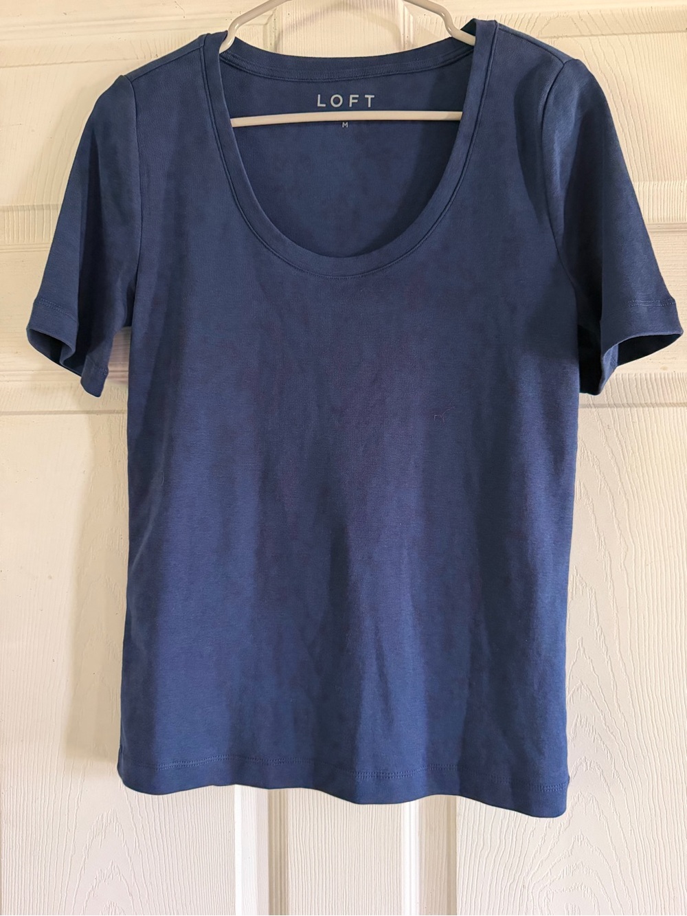 LOFT Women's Short Sleeve Scoop Neck Tee - Blue